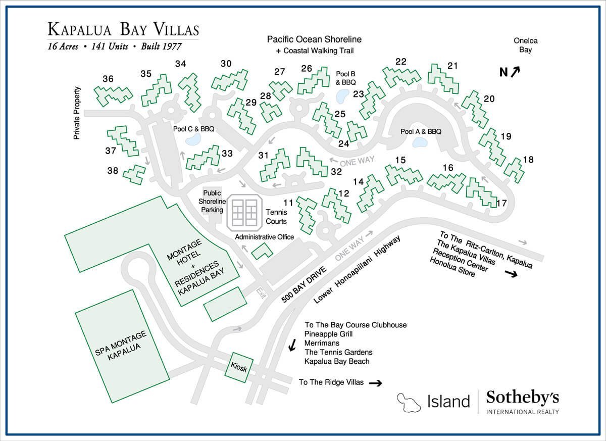 Kapalua Bay Villas Map